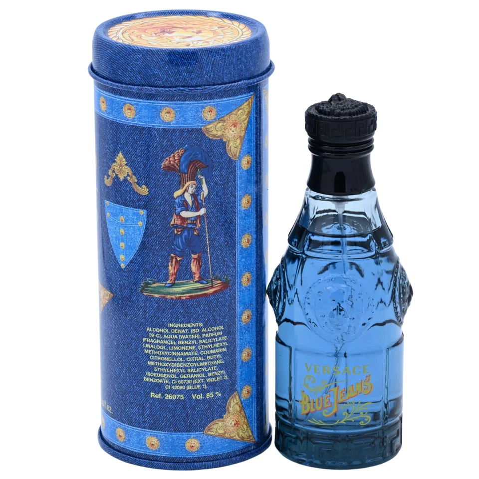 BLUE JEANS por Gianni Versace Colonia para Hombre EDT 2.5 OZ Nuevo en Lata Foto 4 de 4