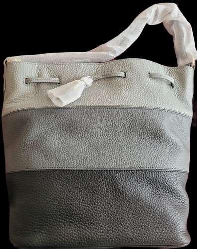 Aigner Beutelasche "Tara", NEU, schwarz/grau, goldfarbene Beschläge - Bild 2 von 6