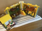 Vintage Fisher Price Yellow House Play Family #952  Little People