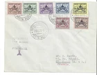 Vatican City Scott #61-67 FDC, a great cover as shown, flown to France!