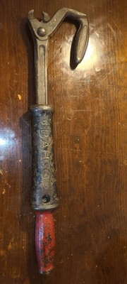 VINTAGE BAHCO SWEDEN NO.38 SLIDE HAMMER 18'' CAST IRON FLOORBOARD NAIL PULLER
