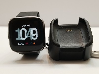 Fitbit Versa 2 Smart Fitness Watch Small Black Band 