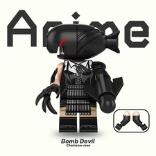 Custom 2 inch Chainsaw man Bomb Devil minifigure Birthday gift for fans keychain