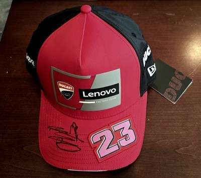 Enea Bastianini Autographed Ducati #23 Cap. Signed at This Year's USGP
