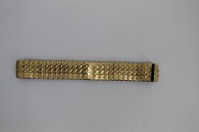 Vintage Gold slinky Scale Stretch Belt Retro 1970s 1980s Disco Size Large EXC