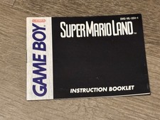 Super Mario Land Instruction Manual Booklet Nintendo Game Boy Very Good Shape