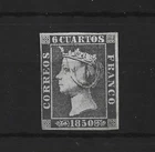 Spain 1850 EDIFIL 1A* WITH SERO CERTIFICATE