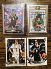 Topps Chrome and Stephon Castle Rookie 2024-25, Topps 2025-26 Card Lot 4 Cards