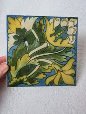 Craven Dunnill Jackfield Ironbridge Gorge Museum Blue & Green Pot Stand/ Trivet