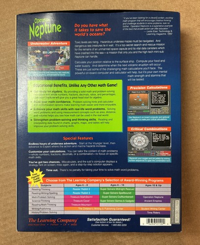 Operation Neptune Math, software by The Learning Company. + Combo shipping. - Picture 2 of 24