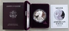 1992-S SILVER EAGLE DOLLAR PROOF COIN WITH ORIGINAL US MINT PACKAGING & COA