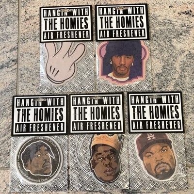 5x Lufterfrischer Hangin' with the Homies Rap Hiphop Auto 2pac BIG ice Cube