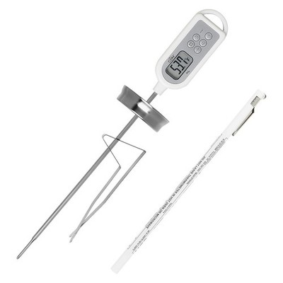CDN ProAccurate Long Stem Digital Instant Read Thermometer, White