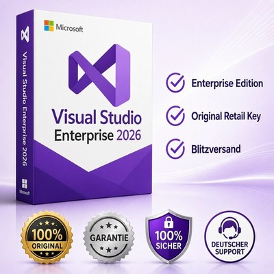 Visual Studio Enterprise 2026 | Original Retail Key | Schnelle Lieferung