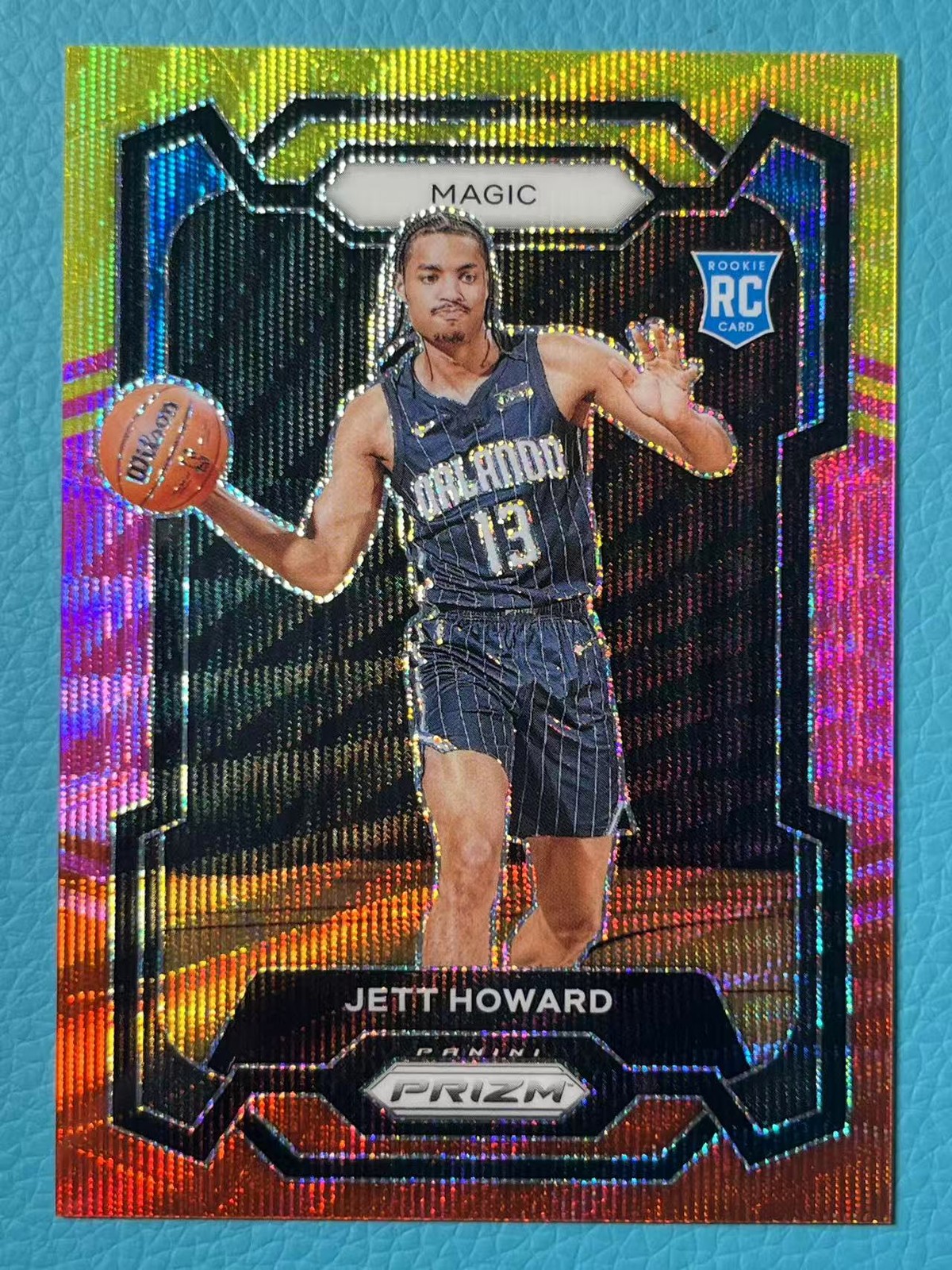 Jett Howard 2023-24 Panini Prizm 45/88 Multi Wave RC Orlando Magic #132