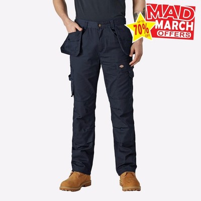 Dickies Redhawk Herren Everyday Multi Purpose Work Pro Trousers Hose Navy