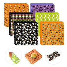 240 Pcs Wax Paper Dry Waxed Deli Paper Sheets 12x12 Halloween Theme 240 Sheets
