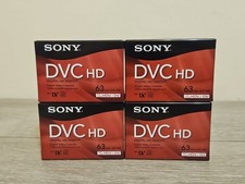 4 SONY Mini DV DVC HD 63 Min. Digital Video Cassette Tapes New  NIB  Sealed 
