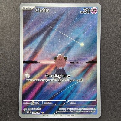 Cleffa 202/197 S&V Obsidian Flammen Illustration Rare Full Art Pokemon TCG Karte