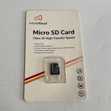 InfinitiKloud 128 GB Micro SD Card High Transfer Speed NEW FACTORY SEALED