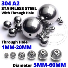   2-60 mm Stainless Steel Balls Bearing Drilling Ball With Through Hole 1mm-20mm
