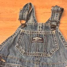 OshKosh B'gosh Kids Denim Overalls Blue Genuine Article Size 12 Months