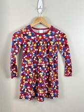 Hanna Andersson Girls Floral Long Sleeve Dress Size 6-7
