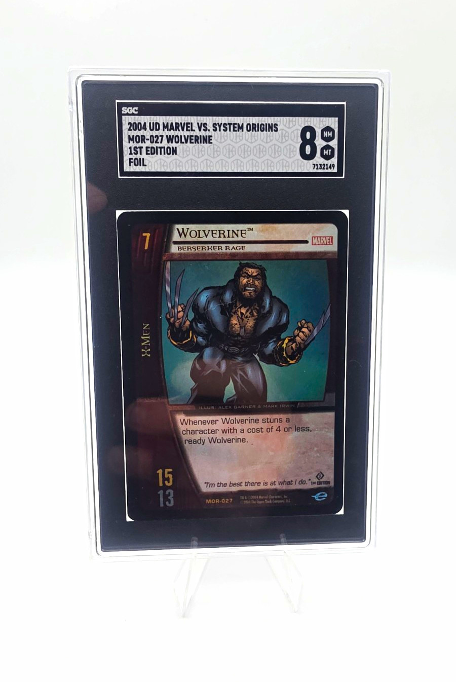 Upper Deck 2004 VS System Origins Wolverine MOR-027 1st Ed Foil SGC 8.0