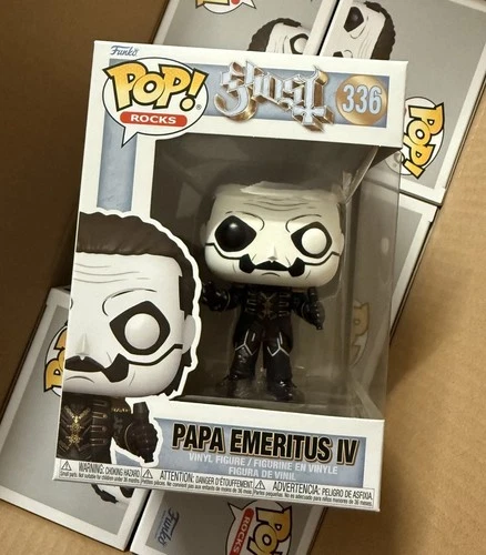 Funko Pop! Rocks Ghost Papa Emeritus IV #336 Vinyl Figure Swedish Metal Goth NIB