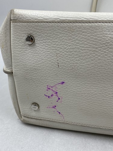 Grand sac fourre-tout bandoulière Tod's beige crème en cuir grainé certificat d'authenticité - Photo 7/13