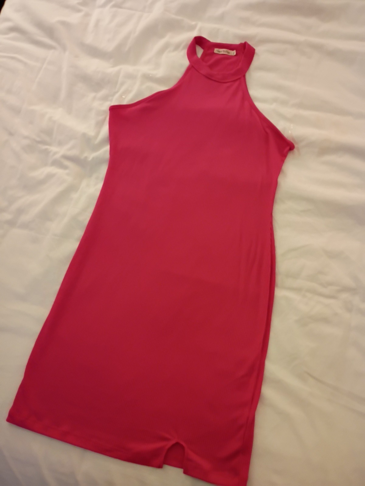 Heart and Hips Women's Pink Bodycon Sleeveless Mini Size Large Dress