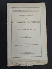 1883 antique UNIVERSITY OF MISSOURI history FRANKLIN B HOUGH BUREAU OF EDUCATION