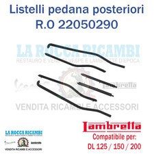 Kit Listelli Pedana Posteriori Lambretta DL 125 / 150 / 200