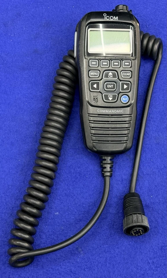 ICOM Commandmic HM-195B Remote Handset Microphone For M400 M410 M424 M506 M510 - Image 2 of 4