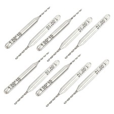 10pcs 1.0mm Tip Dia Straight Shank Jewelry Engrave CNC PCB Drill Bits 38mm Long