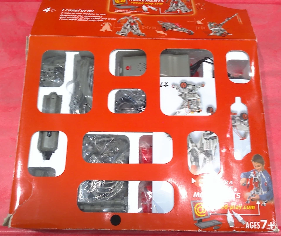 '05 Erector Meccano Speed Play 3 Models Interactive Robot 900+ Parts. Box Damage - Image 2 of 4