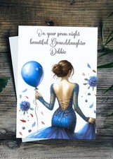 Daughter Prom Card Personalised 10 Colours Large A5 Sister Granddaughter Niece