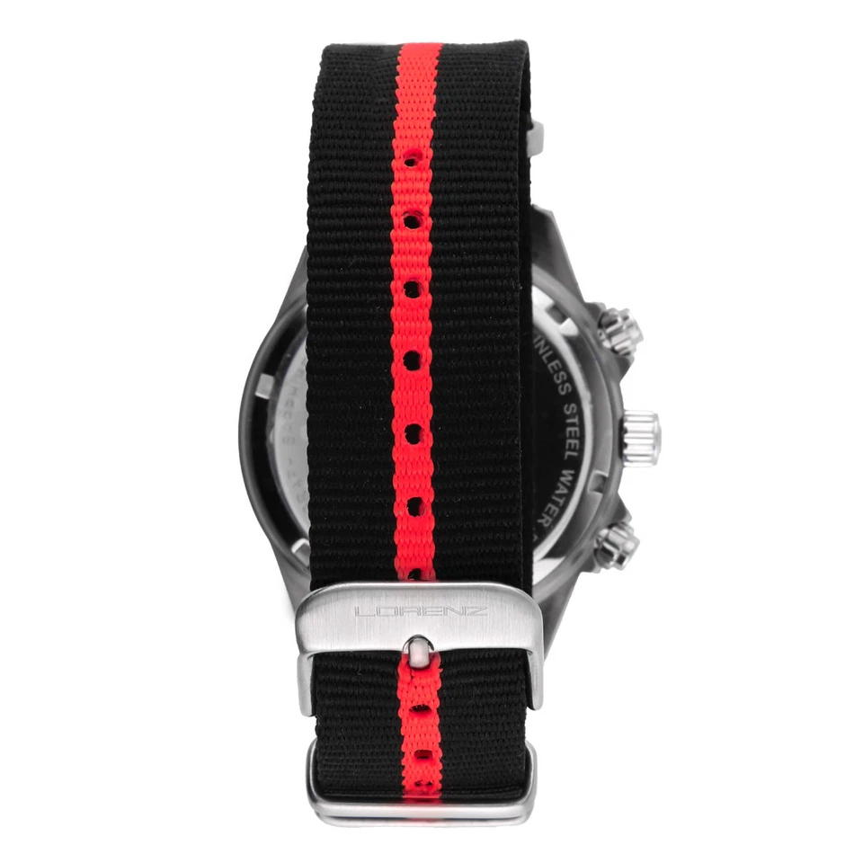 Lorenz Solar Crono 030253AA Cronografo da uomo in acciaio inox a carica solare - Immagine 4 di 4