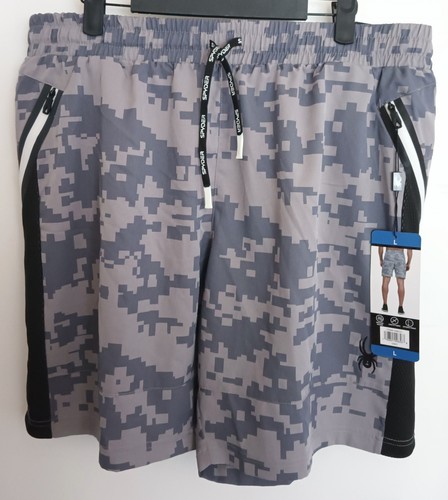 Spyder Active Digital Camo Shorts Workout Athletic Mens Size Large - Picture 1 of 5