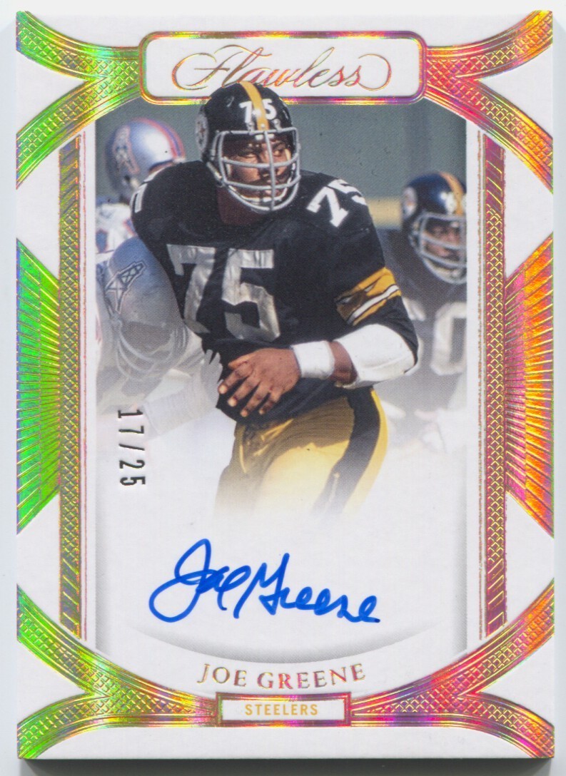 2024 Panini Flawless Joe Greene Autograph Frame Signatures Auto #/25