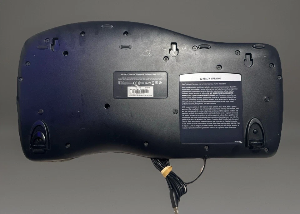 Microsoft Natural Ergonomic Keyboard 4000 v1.0 KU-0462 USB Wired. Works Great! - Image 4 of 4