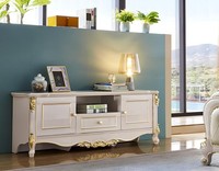 Luxus Design Kommode Anrichte Side Lowboard Schrank Wohn Zimmer Echtholz