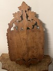Antique Hand-Carved Wooden Wall Pocket Bird & Leaf Motif Aesthetic Movement — photo 5