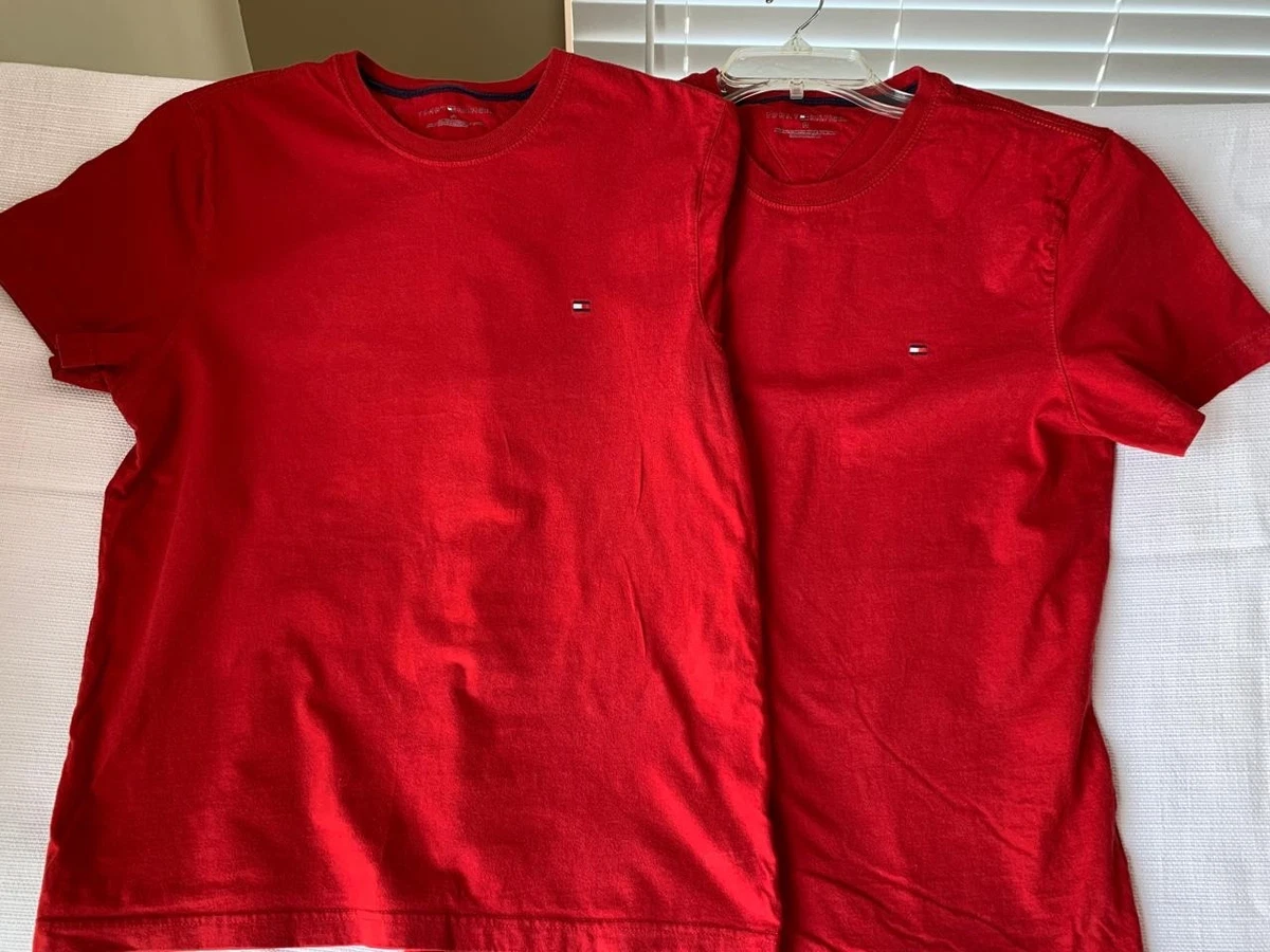 Tommy Hilfiger Red T-Shirts for Men for sale | eBay