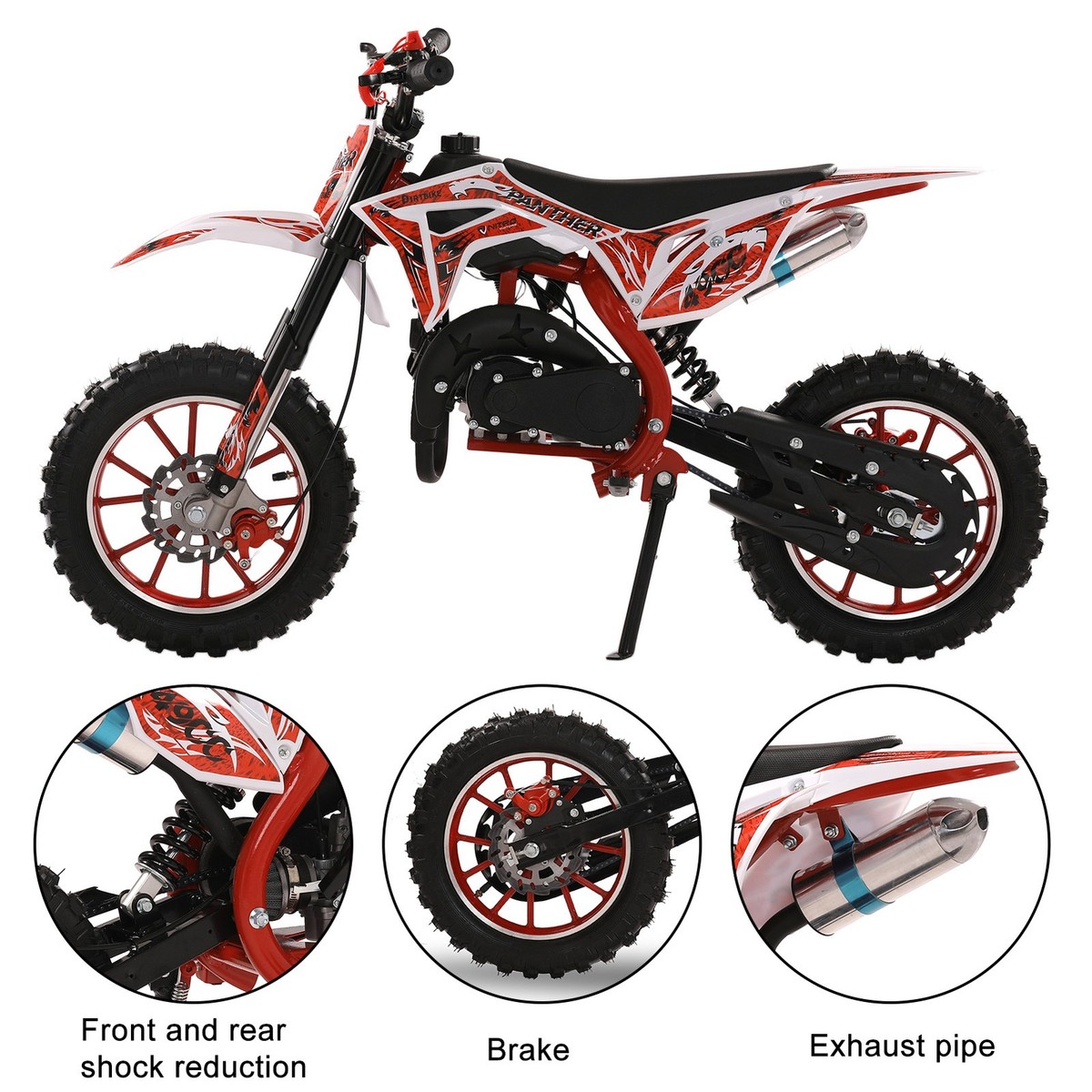 NEW 49cc 2-Stroke Kids Dirt Bike – Gas-Powered Off-Road Mini
