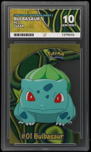 Pokemon TCG Bulbasaur PC2 English Topps Ace 10 Perfect Subgrades