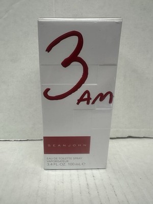 3 AM by Sean John 3.4oz EDT Spray for Men, 100% AUTHENTIC, SEALED, VERY RARE