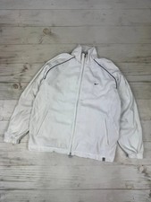 Vintage Nike Nylon Track Jacket 00s Men Size M white
