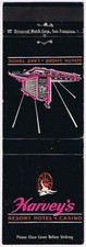 Matchbook Cover Harvey's Resort Hotel & Casino Edgewood Nevada