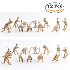 12PCS Simulated Dinosaur Skeleton Prehistoric Animal Bone Model Ornaments USA
